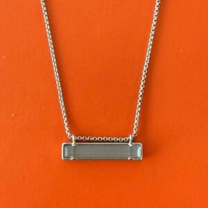 NEW Kendra Scott Silver Bar Necklace
